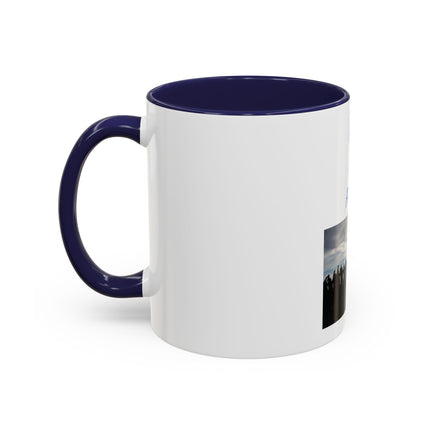 Pray for Peace Accent Coffee Mug — Inspirational Religious Prayer Mug (11/15oz)