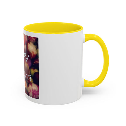 Ostara Coffee Mug – "Happy Ostara" Accent Easter Spring Floral Mug (11/15oz)