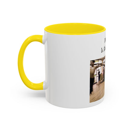 Dancing Is Silent Poetry Accent Coffee Mug — Inspirational Dance Quote Mug