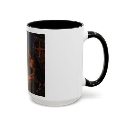 Brigid’s Fire Accent Coffee Mug — Pagan Imbolc Celebration Tea Cup (11/15oz)