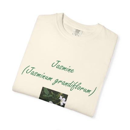 Jasmine Flower Unisex Garment-Dyed T-Shirt - The King of Flowers Design