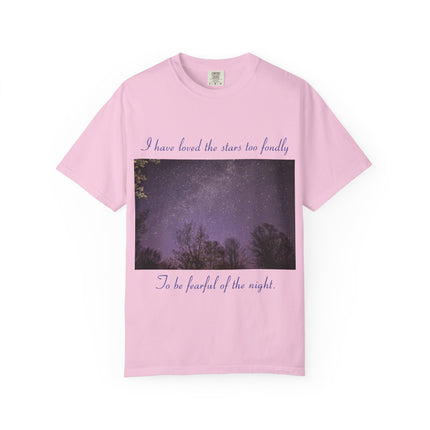 Unisex Starry Night T-Shirt - "I have loved the stars too fondly" Quote