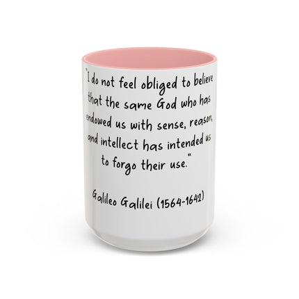 Galileo Quote Mug – 15oz Ceramic Accent Cup for Science Enthusiasts