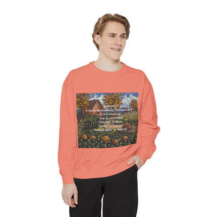 Samhain Sweatshirt – Cozy Unisex Pullover with Pumpkin Spice Wit