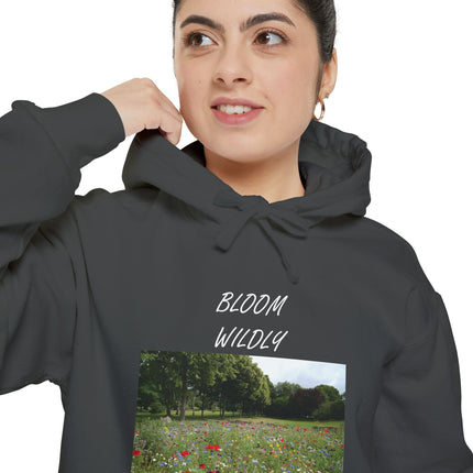Bloom Wildly Hoodie — Floral Meadow Photo Sweatshirt
