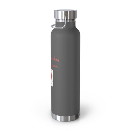 Love Quote Bottle – 22oz Copper Insulated Flask for Heart & Soul