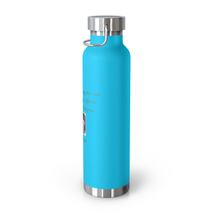 Inspirational Copper Vacuum Insulated Bottle - 22oz | Motivational Quote