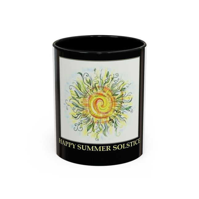 Summer Solstice Mug – 11oz Accent Ceramic Cup with Sunshine Art