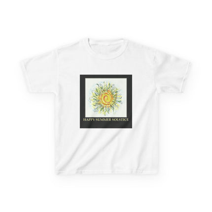 Kids Summer Solstice Tee - Happy Sun Design for Celebrations
