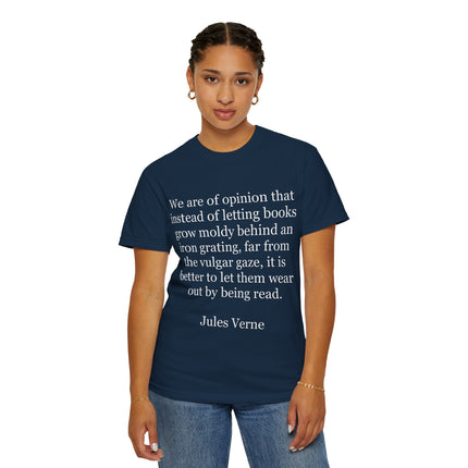 Jules Verne Quote T-Shirt — Literary Quote Tee for Book Lovers