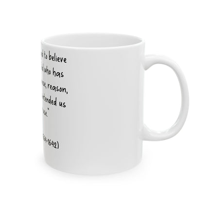 Galileo Quote Mug – 11oz Ceramic Cup for Thinkers and Seekers
