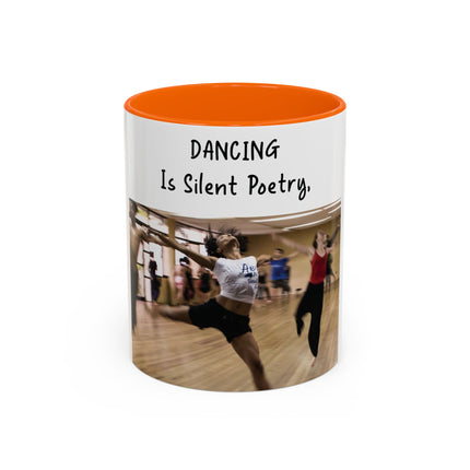 Inspirational Dance Mug – 11oz Accent Ceramic | Poetic Quote