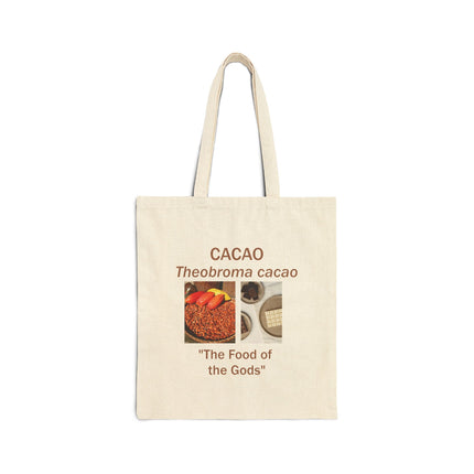 Cacao 'Food of the Gods' Canvas Tote