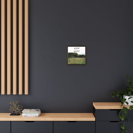 Bloom Wildly Framed Canvas Print — Wildflower Meadow Wall Art