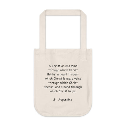 St. Augustine Inspirational Organic Canvas Tote Bag