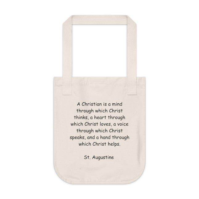 St. Augustine Inspirational Organic Canvas Tote Bag