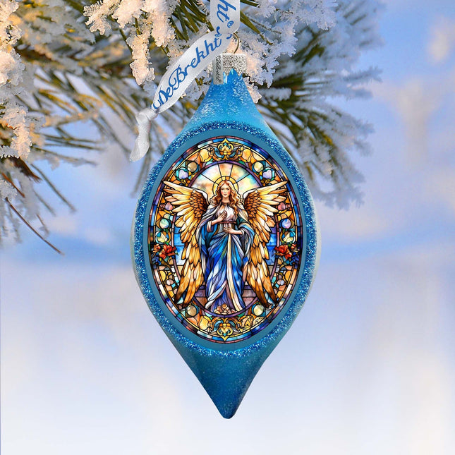 Angel of the Sea Drop Glass Ornament by G. Debrekht - Nativity Holiday Decor - 757-044-0