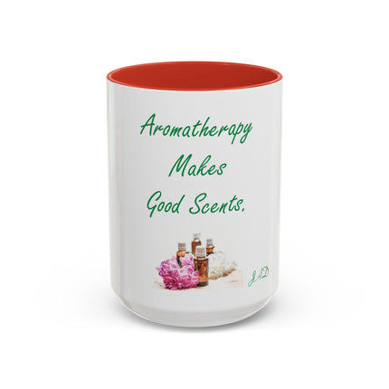 Aromatherapy Makes Good Scents Accent Coffee Mug — Essential Oil Gift
