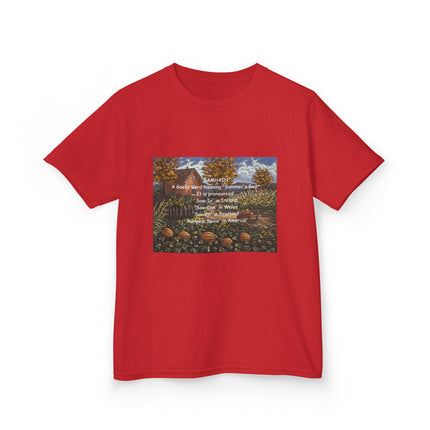 Inspirational Kids Heavy Cotton Tee - Cozy & Uplifting Design for Everyday Wear