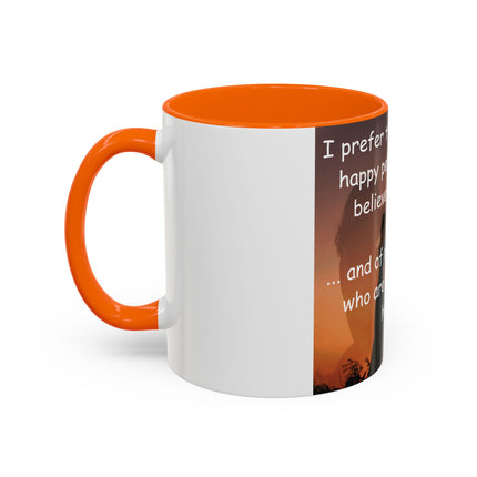 Believers of Happy Moments Mug – 11oz Accent Cup with Magic Quote