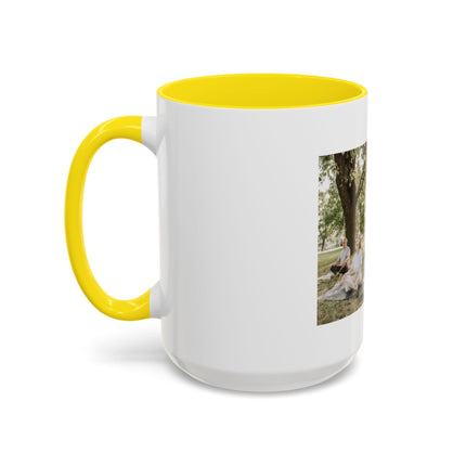 Inspirational Photo Accent Coffee Mug — “Don’t regret growing older. It is a privilege denied to many.”
