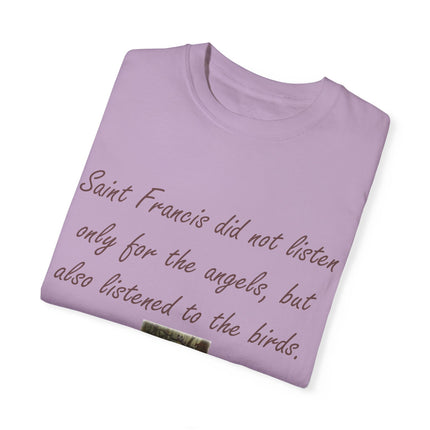 Spiritual Tee – Honoring Saint Francis – Eco-Friendly Unisex