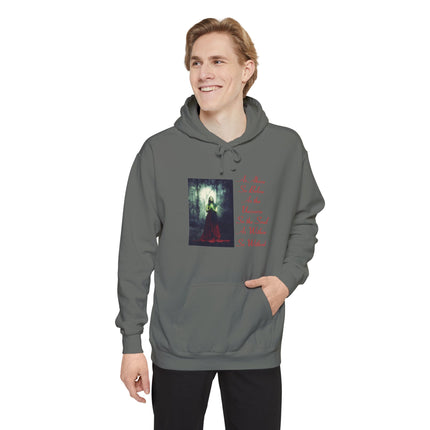 Witch in the Forest Hoodie — 'As Above, So Below...' Gothic Illustration Hoodie