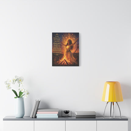 Beltane Fire Canvas Print — Inspirational Pagan Wall Art