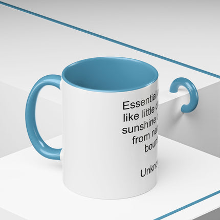 Essential Oils Quote Coffee Mug — “Essential oils are like little drops of sunshine...”