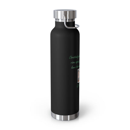 Inspirational Copper Vacuum Insulated Bottle - 22oz | Motivational Quote