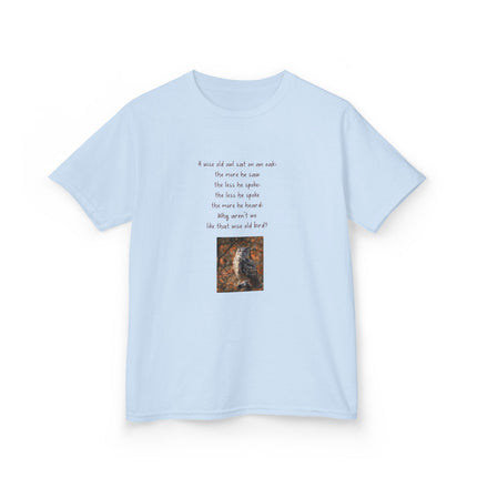 Kids Graphic Tee — Whimsical Poem & Owl Art