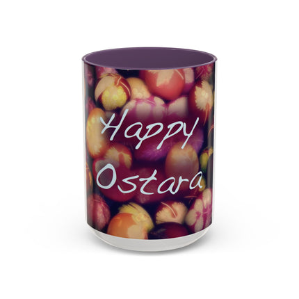 Ostara Celebration Mug – 15oz Accent Cup with Colored Egg Design