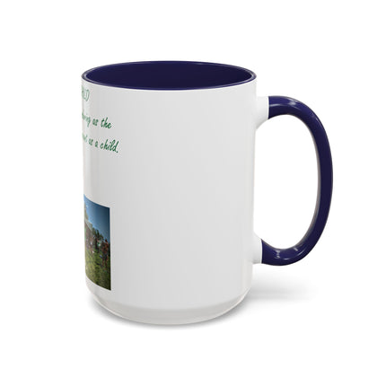 Flower Child Accent Coffee Mug - 15oz - Inspirational Gift for Nature Lovers