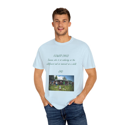 Flower Child Unisex Garment-Dyed T-Shirt – Vintage Inspiration for Free Spirits