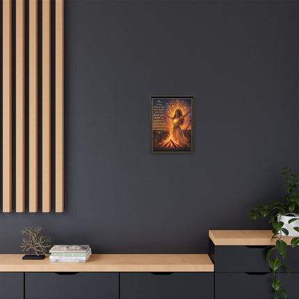 Beltane Fire Framed Canvas Print — Inspirational Pagan Wall Art