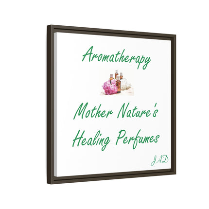 Aromatherapy Wall Art Canvas — "Mother Nature's Healing Perfumes" Framed Print