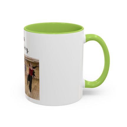 Dancing Is Silent Poetry Accent Coffee Mug — Inspirational Dance Quote Mug