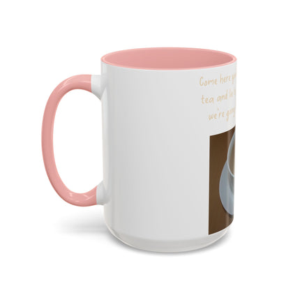 Funny Tea Mug – “Lie to Me” Motivational Accent Ceramic – 15oz