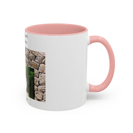 Newton Quote Accent Mug – 11oz Ceramic Cup with Bridge Message