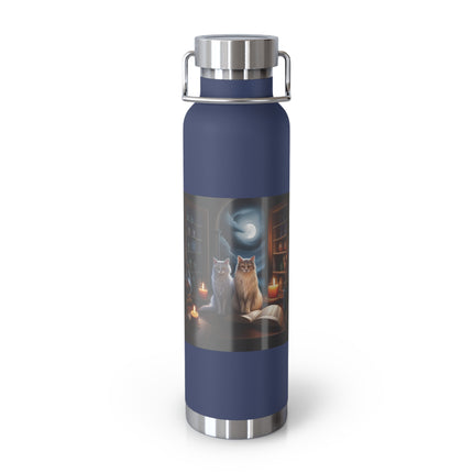 Cozy Cats Illustrated Insulated Water Bottle - 22oz