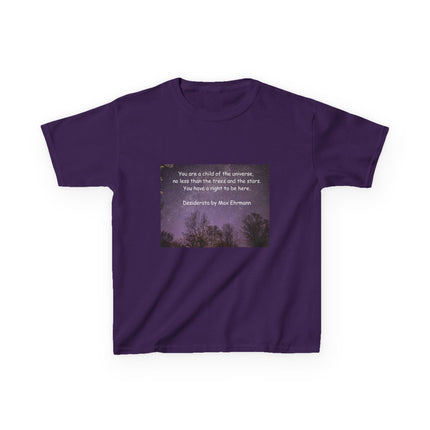 Kids Tee – “Child of the Universe” Quote – Heavy Cotton™