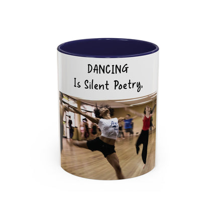 Inspirational Dance Mug – 11oz Accent Ceramic | Poetic Quote