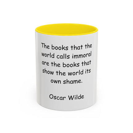 Oscar Wilde Quote Coffee Mug — Literary Quote Accent Mug (11/15oz)