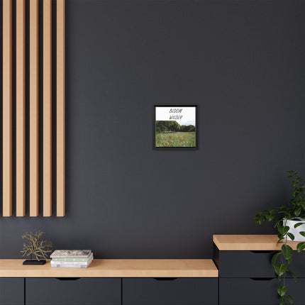 Bloom Wildly Framed Canvas Print — Wildflower Meadow Wall Art