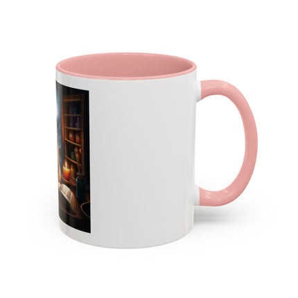 Moonlit Witch Cats Coffee Mug — Gothic Cat Magic Tea Cup (11/15oz)