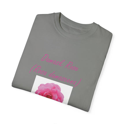 Damask Rose Unisex T-shirt - The Queen of Flowers Design