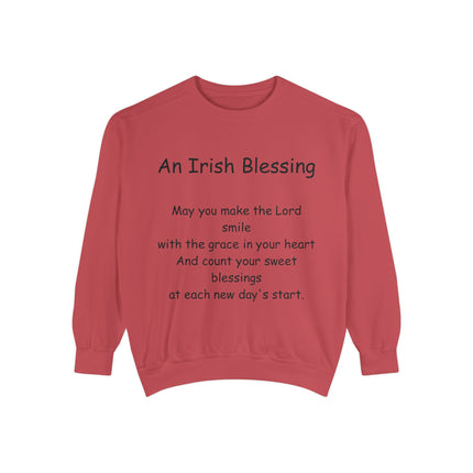 Irish Blessing Unisex Sweatshirt | Comfortable Gift for St. Patrick's Day & Everyday Inspiration