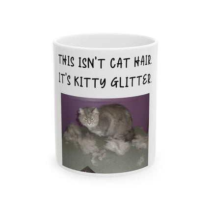 Kitty Glitter Mug – 11oz Ceramic Cup for Cat-Loving Sips