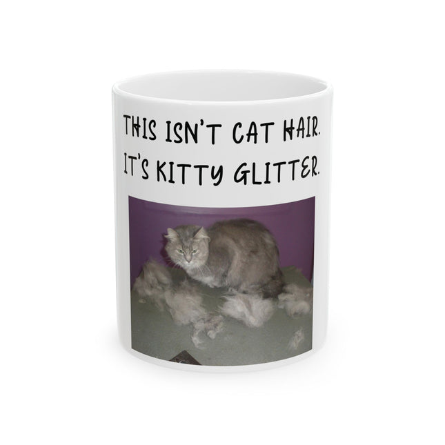 Kitty Glitter Mug – 11oz Ceramic Cup for Cat-Loving Sips
