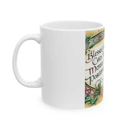 Blessed Holiday Mug – Cozy Ceramic Cup, 11oz